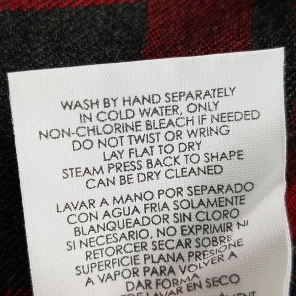 CAbi Cunningham red gray plaid shirt #3587 - Picture 8 of 8